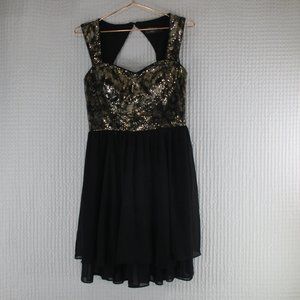 GUESS BLACK/GOLD PARTY DRESS SIZE 4